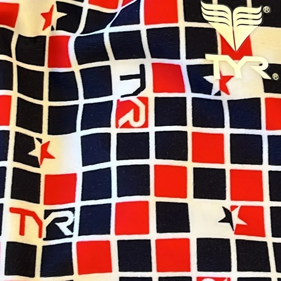 TYR kids USA 2012 Olympics Diamondback Print Swimsuit, size 20 - Picture 10 of 11